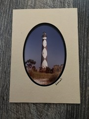 Set of 6 North Carolina Lighthouse Photos signed by Barry Gamow photographer Art