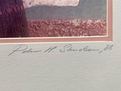 Peter H Shueben Signed Native American Photograph, Framed