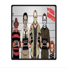 great freddy krueger with Soft Warm Single-Side Printing Flannel Fleece Blanket