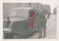 Photo Historic Tempo Hanseat Box Car Passenger Car License Plate Car Vintage x280