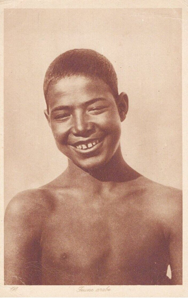 North Africa ethnic Arab nude male original vintage 1910s LEHNERT & LANDROCK