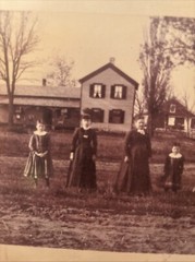 Vintage Farm Portrait Surreal Strange Bizarre BW Photograph Crystal Lake, WI #K