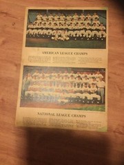 1955 AMERICAN & National LEAGUE CHAMPS YANKEES/Dodgers NEWS Print Matted