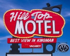 8×10 Vintage photo of the Hilltop Motel in Kingman, AZ. Free Shipping!!