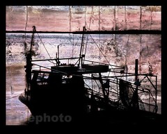 KELLY WLLIAM WRIGHT Original Signed Surreal Nautical Shrimp Boat Art Photograph