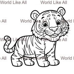 30 Kids Animal Coloring Pages Printable Bundle | Digital Download | Cute Zoo