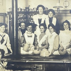 Vintage Dated October 1905 Restaurant Kitchen Photograph
