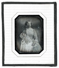 Daguerreotype 1/4 Plate, Post Mortem, Mother with Baby Circa 1850