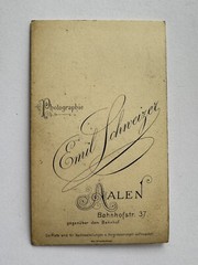 orig. CDV photo photograph picture old Mr. Mann fashion around 1890 Aalen Schweizer