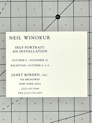 NEIL WINOKUR (b. 1945) Art Announcement Card 1990 – Self-Portrait