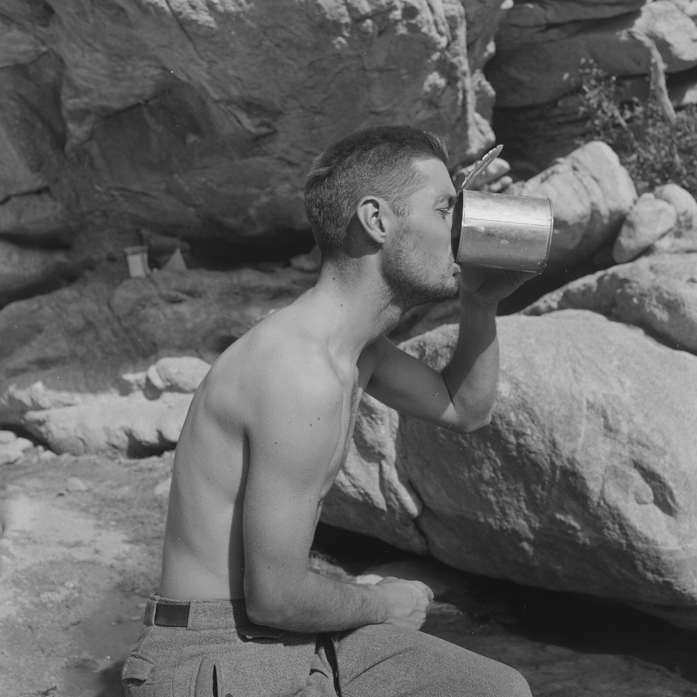 Photo On Baryte Paper EXPEDITION Algeria 1960 Size 40x40cm