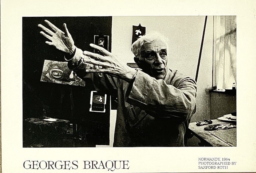Sanford H. Roth (1906-1952) Portrait Of Georges Braque 1954 Normandy France