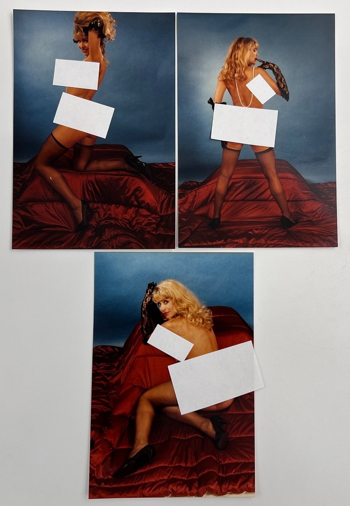 Lot of 3 Bunny Yeager Estate Vintage Archive Pinup Photo 4″ x 6″