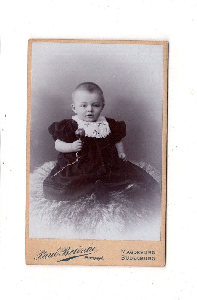 CDV Photo Cute Little Child – Magdeburg Sudenburg 1890s