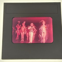 Vtg 1960s 35mm Slide Burlesque Paris Cabaret Striptease Showgirls F