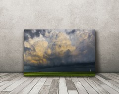 Storm cloud photography print Iowa farmland picture nature wall art home decor