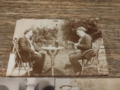 5 Antique Photo Montages 1900s Double Exposure Cabinet of Curiosities