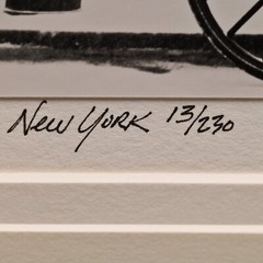 RICHARD CALVO Original Vintage Signed Central Park NY Horse Carriage Photograph