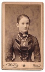 Photograph A. Winkler, Görlitz, Berliner-Str. 12, monogram of the photographer, jun