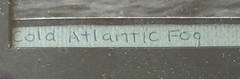 Original JOHN R HOGAN Photo Cold Atlantic Fog Signed Framed c1940s 16×20 Sailing
