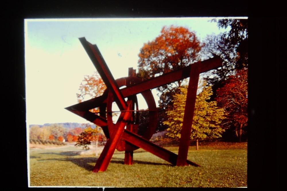 Vintage Art History 35mm Glass Slide Mark di Suvero AURORA 1992-93