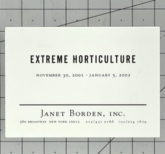 John Pfahl (1939-2020) Art Show Announcement Card 2002 – Extreme Horticulture