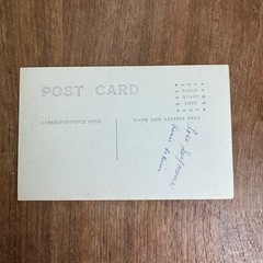 Antique Photograph Postcard Woman Posing Toddler Girl in lap Sitting chair