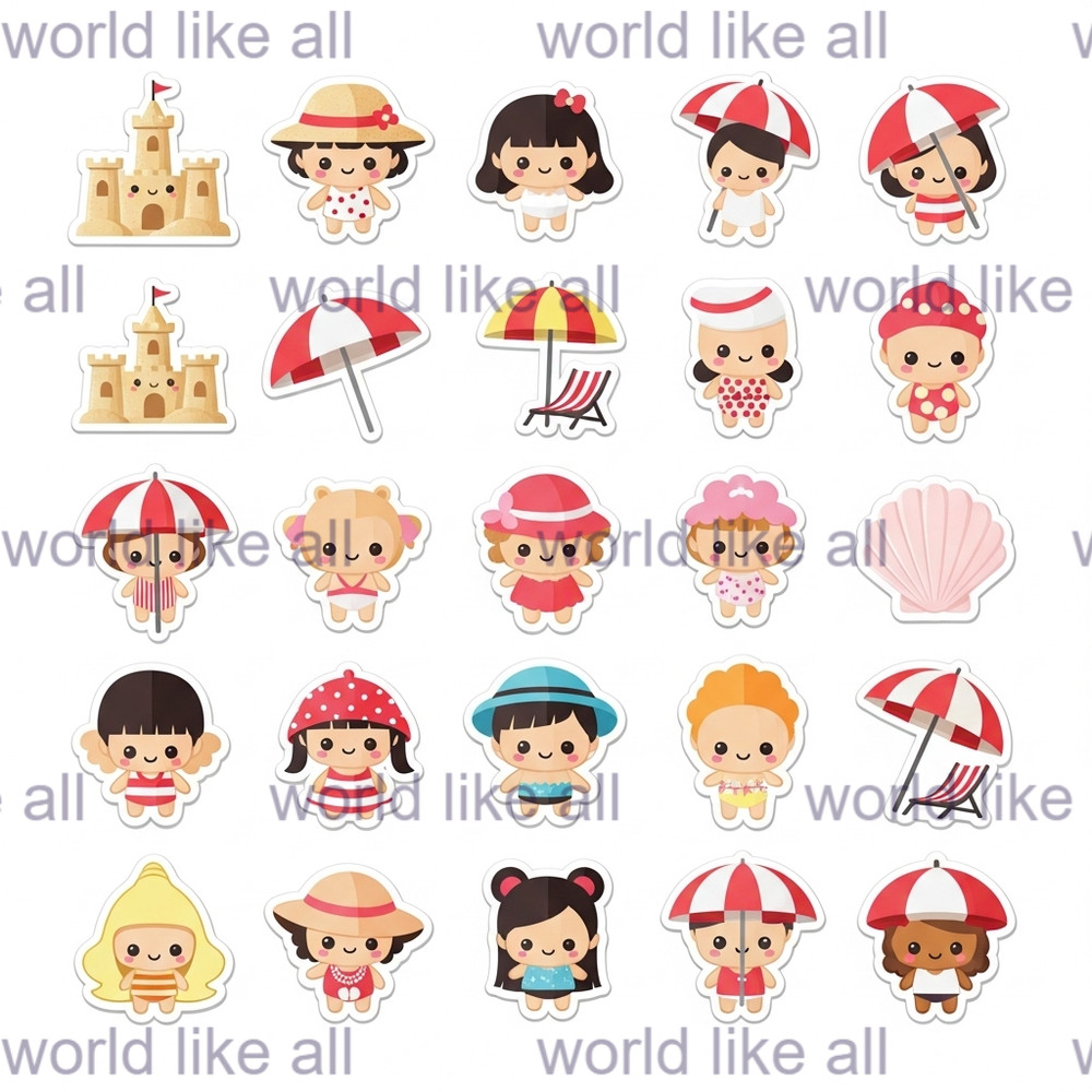 369x Cute Kids Stickers Bundle for kids | School & Copybook Digital Art 4K