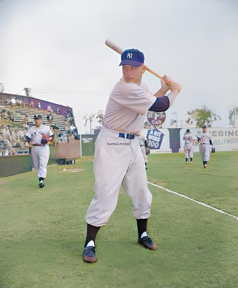 Mickey Mantle-new-1951 8×10 Colorized Print-FREE SHIPPING