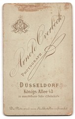 Photograph by Arnold Overbeck, Düsseldorf, Königs-Allee 43, portrait of an…