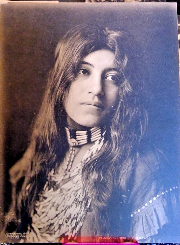 George B. Cornish – Western Photographer Vintage “KAW-U-TZ ( CADO )” 1906 Photo
