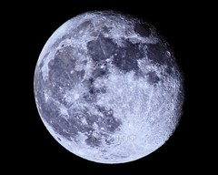 Wall Decor, 8×10 inch Print, 97 Percent Full Moon (Waning Gibbous Phase) M0404