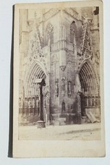 31785 CDV Photo Erfurt Entrance Gate of the Cathedral around 1870-1880