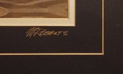 Backroom of the Sistine Chapel by M. Roberts – Signed/Matted/Framed