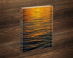 Orange modern abstract photography wall art photo print water ripples picture