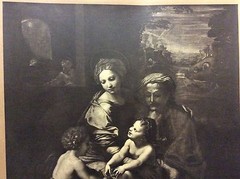 Photograph XIX Adolphe Braun Inalterable To Charcoal Holy Family With Pearl