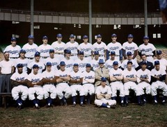 1949-dodgers-team-color 8×10 Colorized Print-FREE SHIPPING