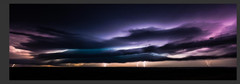 Lightning Storm Photo Signed LE COA 18″ pan 2012