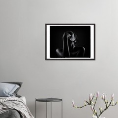 Think, B&W art photograph