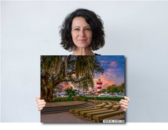 Harbour Town Lighthouse: Hilton Head Island Amphitheater Photography Wall Art