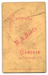 Photograph N.A. Dietz, Munich, Sendlingerthorplatz 6, portrait of a young man