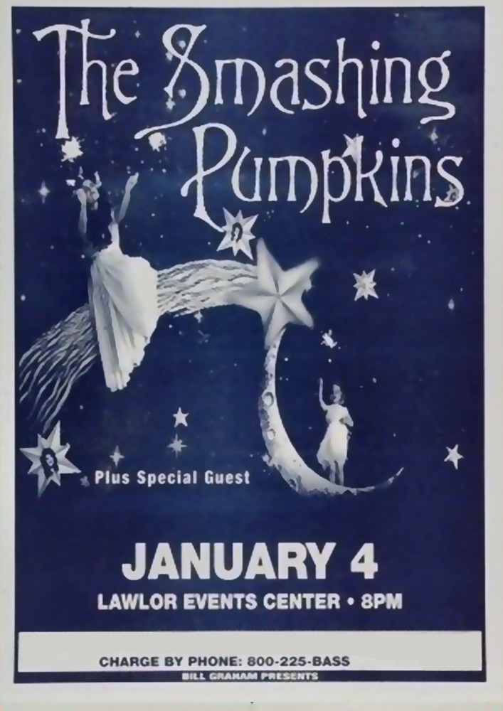 The Smashing Pumpkins Mini Concert Poster Lawlor Events Center 4×6 Re-Print