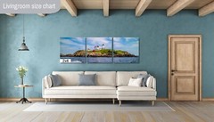 Beacon of Beauty: Nubble Lighthouse Cape Neddick Maine Metal Canvas Wall Art