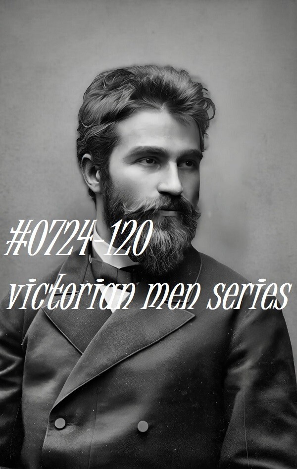 VINTAGE MALE PORTRAIT #0724-120 – victorian men series- free shipping usa