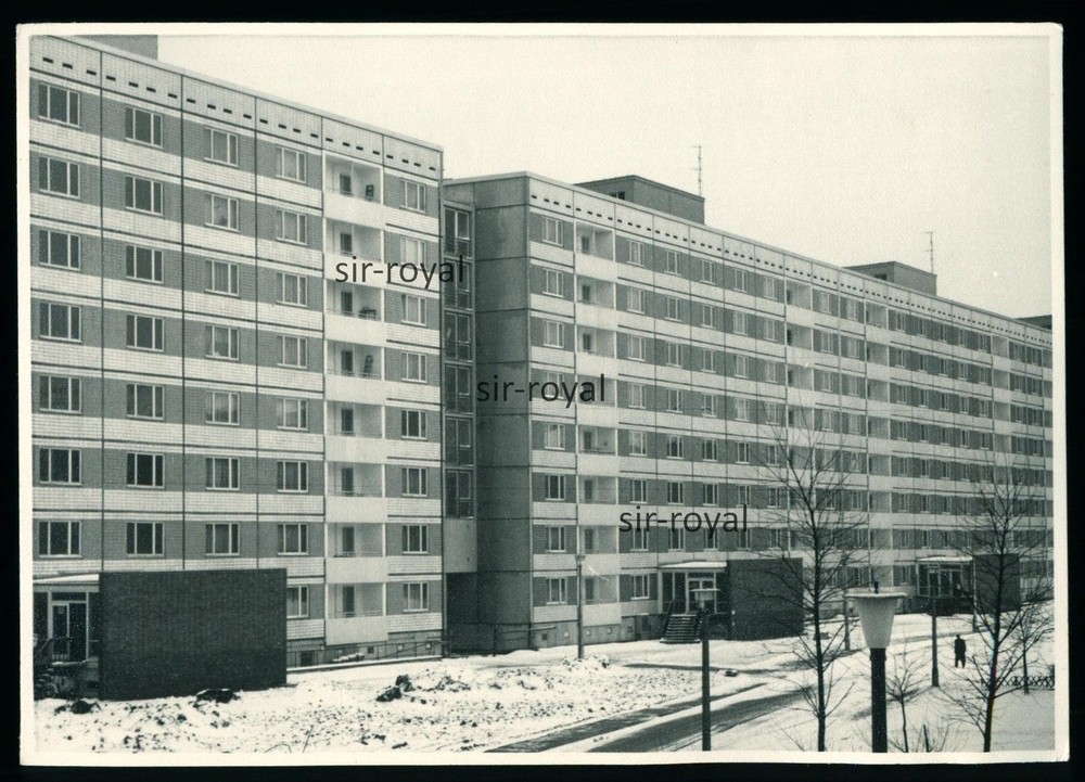 Plattenbau Brutalismus Architektur – 1960er – Foto 14x10cm