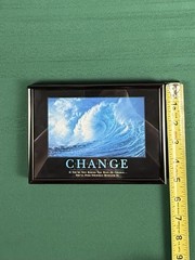 Desktop Framed Art 5×7 Inches Change Ocean Motivational Print