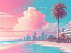 Digital Image Picture Photo Wallpaper Background, Miami Beach