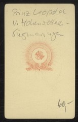 CdV portrait Hereditary Prince Leopold of Hohenzollern-Sigmaringen – 12521