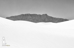 White Sands, New Mexico, Fine Art Landscape Photography, Minimalist Monochrome
