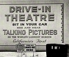 Los Angeles First Drive-In Theater 1935 Fotofolio Art Photo Print Card 4”x6”